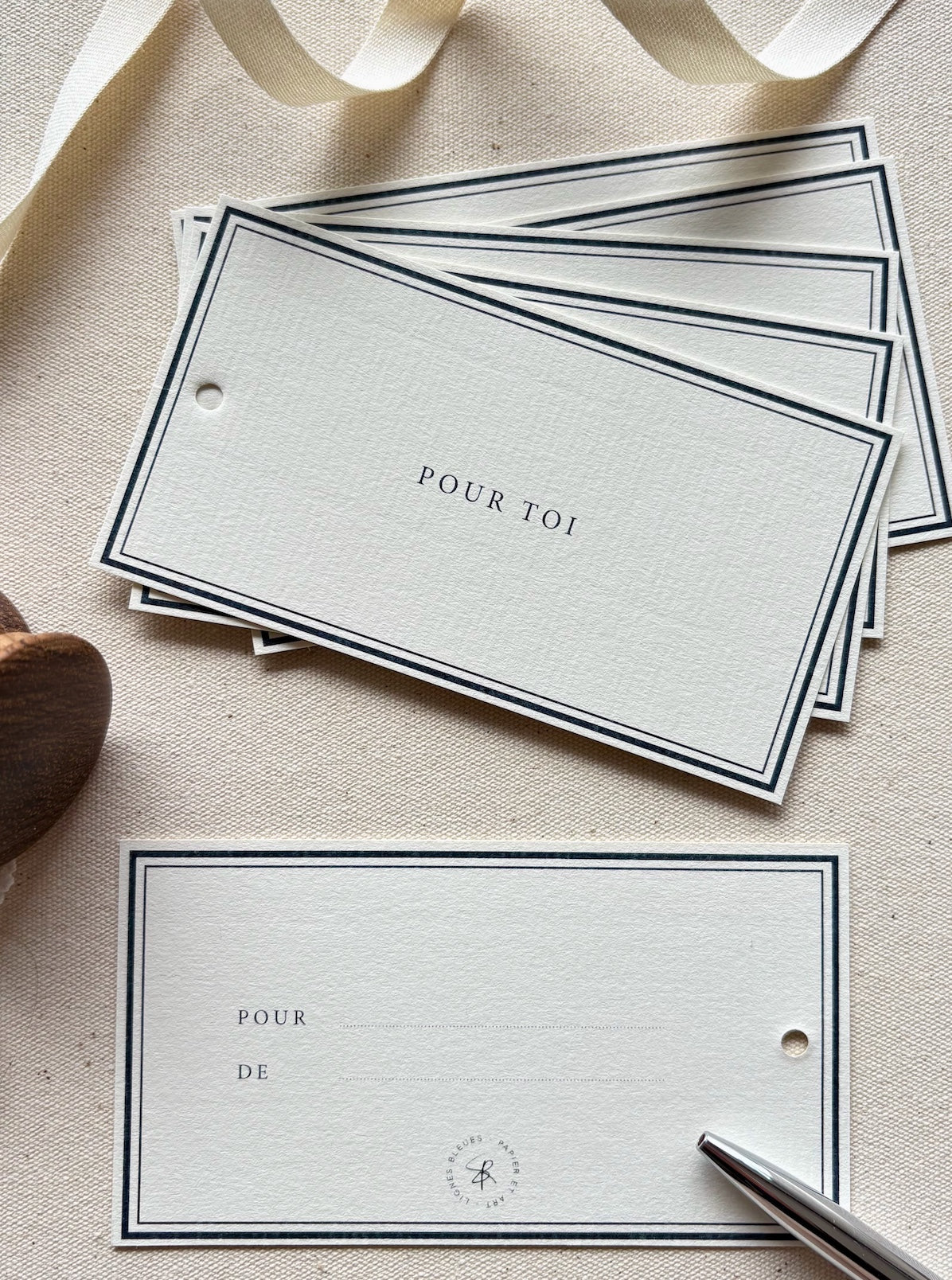 GIFT TAGS - BLEU CLASSIQUE