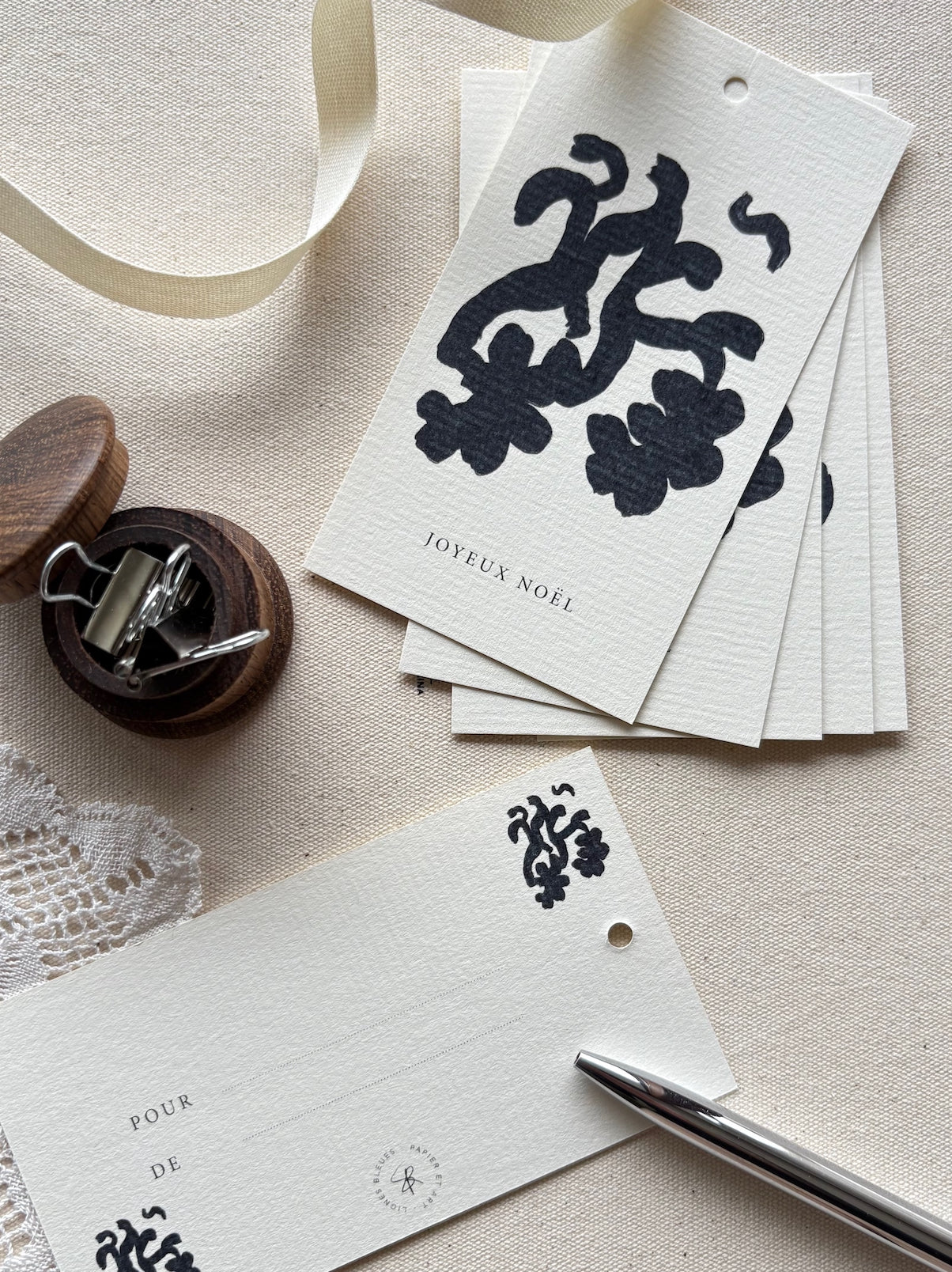 GIFT TAGS - PETIT GOUACHE NOIRE