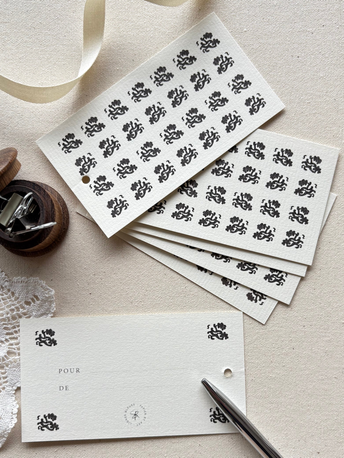 GIFT TAG - PETIT GOUACHE MARRON