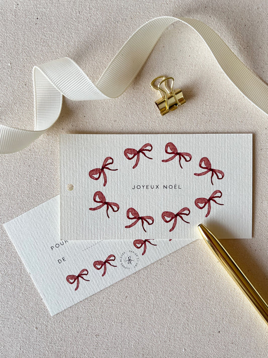 GIFT TAGS - RUBAN NÖEL