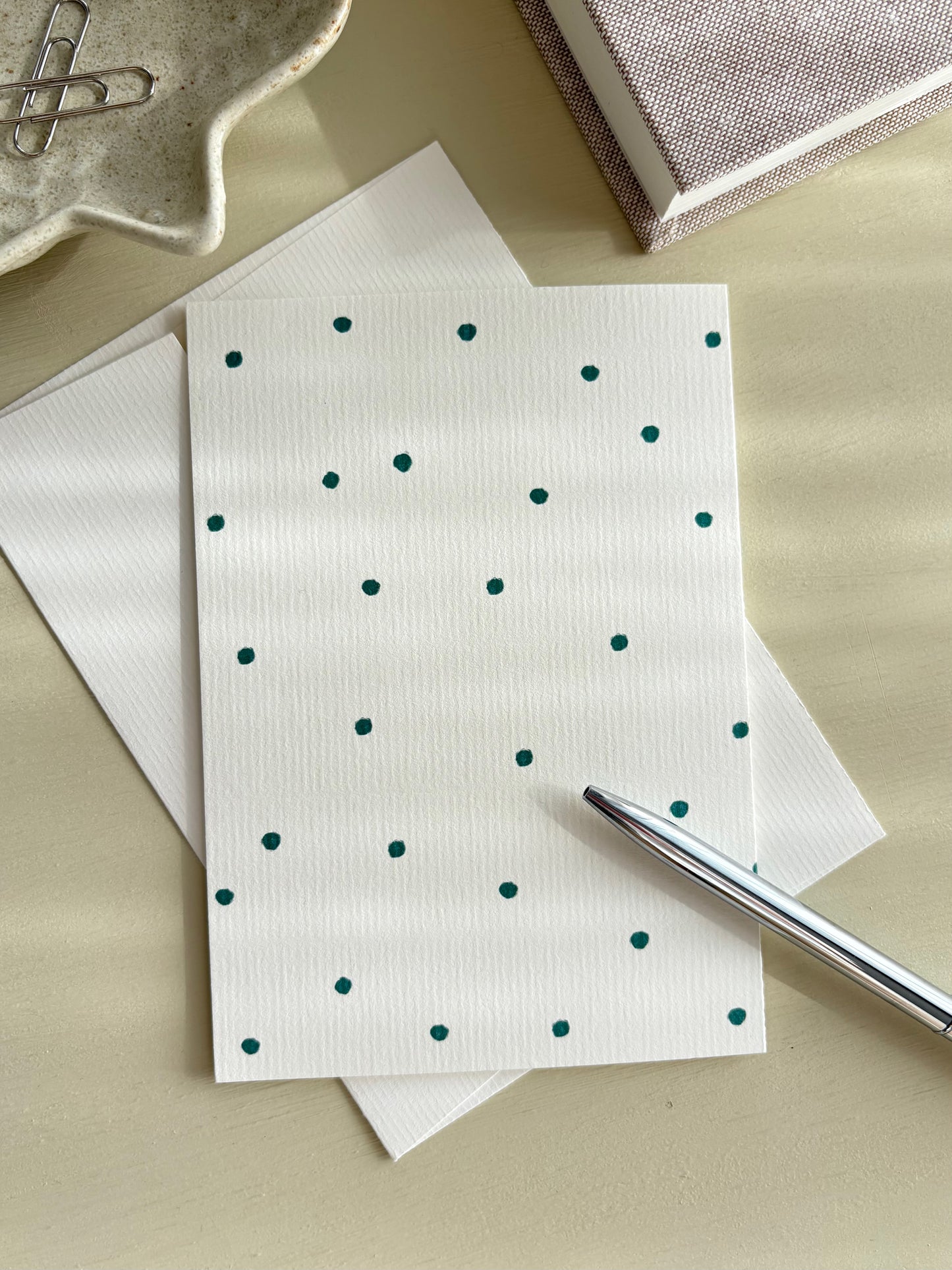 GREETING CARD - LES POINTS VERTS