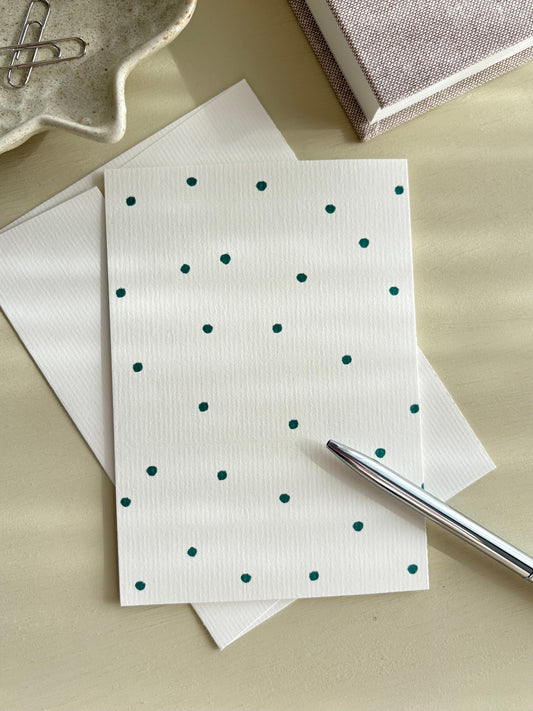 GREETING CARD - LES POINTS VERTS