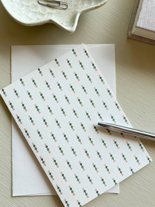 GREETING CARD - RHOMBE VERT